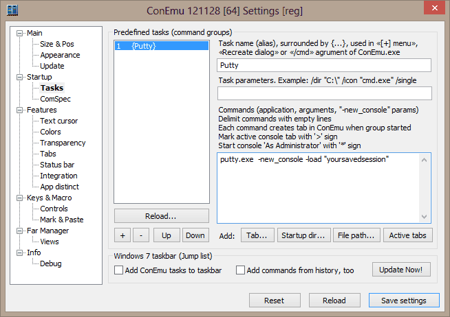 ConEmu Tasks
