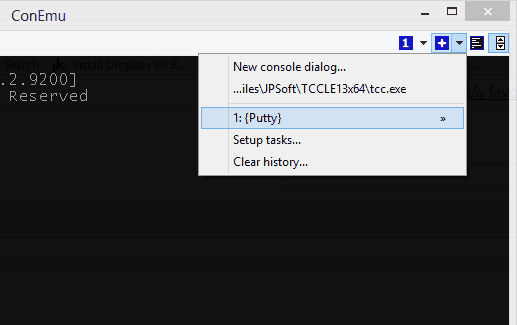 New putty console