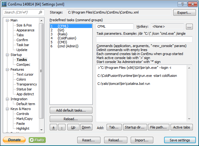 ConEmu ColdFusion